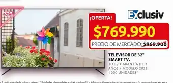 Ara Televisor de 32" smart tv oferta