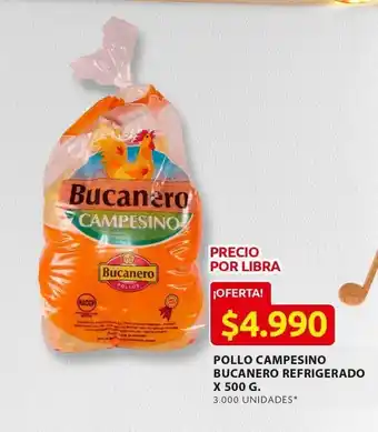 Ara Pollo campesino bucanero oferta