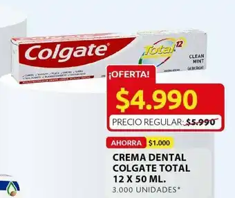 Ara Crema dental colgate total oferta