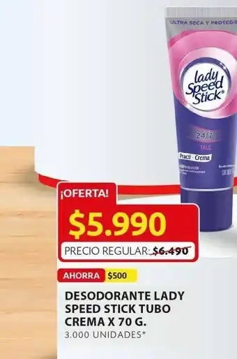 Ara Desodorante lady speed stick tubo oferta