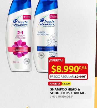 Ara Shampoo head & shoulders x 180 ml oferta