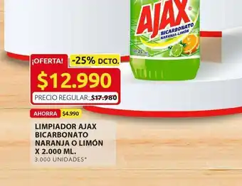 Ara Limpiador ajax bicarbonato oferta