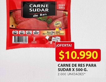 Ara Carne de res para sudar x 500 g oferta