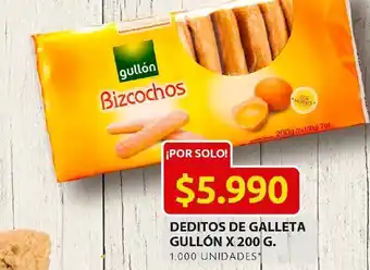 Ara Deditos de galleta gullon x 200 g oferta