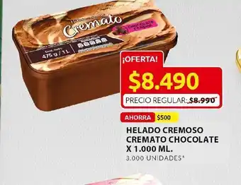 Ara Helados cremoso cremato chocolate oferta