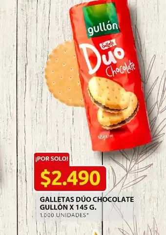 Ara Galletas duo chocolate gullon x 145 g oferta