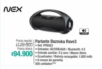 Jumbo Parlante bazooka rave3 oferta