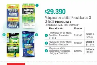 Jumbo Máquina de afeitar prestobarba 3 gillette oferta