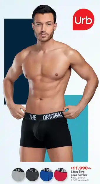 Metro Bóxer licra para hombre urb oferta