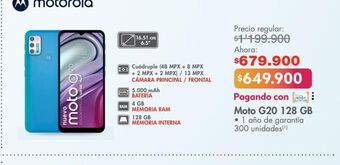Metro Moto g20 128 gb oferta