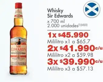 Metro Whisky sir edwards x 700 m oferta