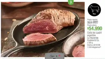 Jumbo Colita de cuadril argentina la hacienda cuisine & co. x 500 g oferta