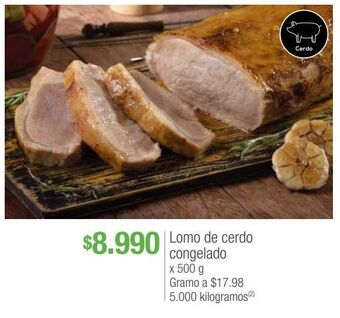Jumbo Lomo de cerdo congelado x 500g oferta