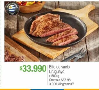 Jumbo Bife de vacio uruguayo x 500 g oferta