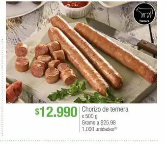 Jumbo Chorizo de ternera x 500 g oferta