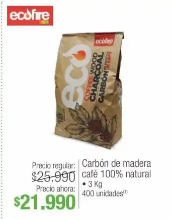 Jumbo Carbón de madera café 100% natural 3kg oferta