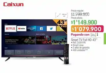 Jumbo Caixun smart tv full hd 43'' oferta