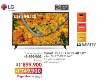 Metro Smart tv led uhd 4k 50'' oferta