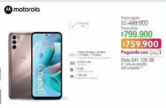 Jumbo Moto g41 128 gb oferta