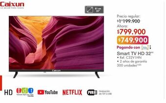 Metro Smart tv hd 32'' oferta