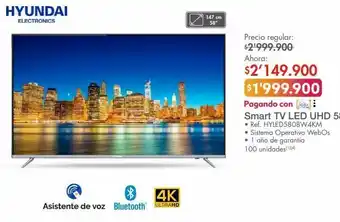 Metro Smart tv led uhd 58'' oferta