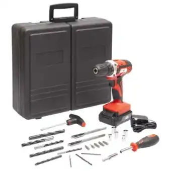 Kalley Taladro inalámbrico kalley 18 velocidades + set de herramientas oferta