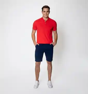 Polo regular fit en contraste puño