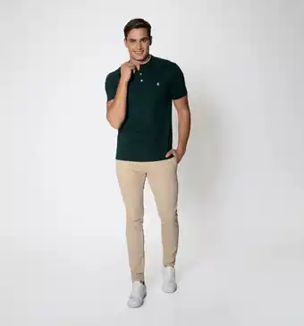 Studio F Polo slim fit cuello nerú oferta