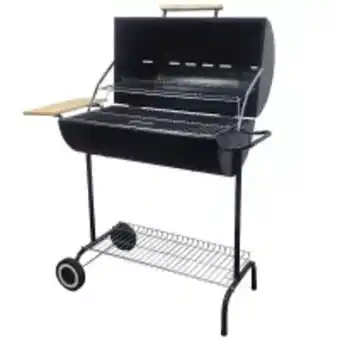 Easy Asador a carbón con tapa medio tambor oferta