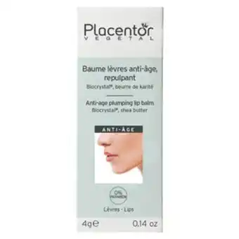 Balsamo labial placentor vegetal caja x 1tubo x 4 ...