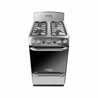 Alkosto Estufa de piso abba master chef 4 puestos gas natural ab201-5m plateado oferta