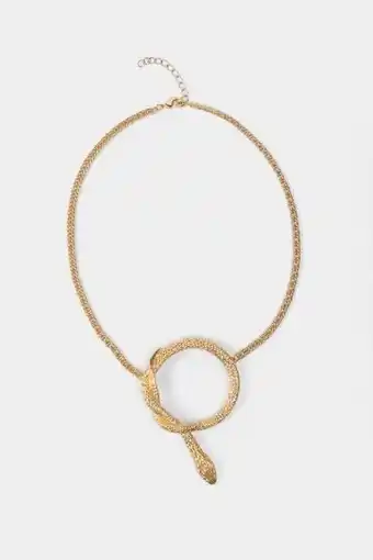 Vélez Collar serpiente grande para mujer pajarolimon oferta