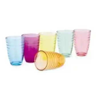 Easy Set 6 vasos altos lineas color oferta