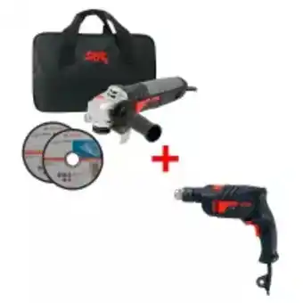Easy Mini pulidora angular skil 9004 4 ½", 830w más taladro percutor skil 6555 570w oferta