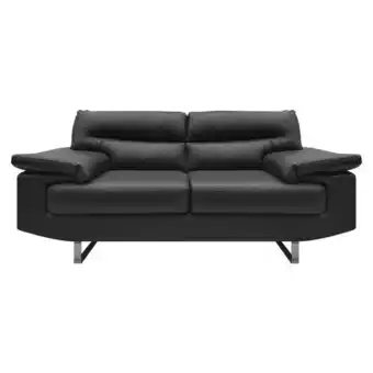 Olímpica Sofá rudy cuero sintético serie 1 negro oferta