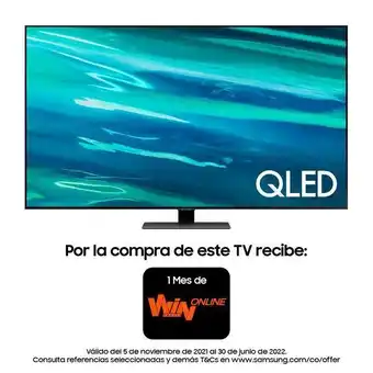Éxito Televisor qled samsung 65 pulgadas uhd4k smart tv qn65q80aakxzl oferta