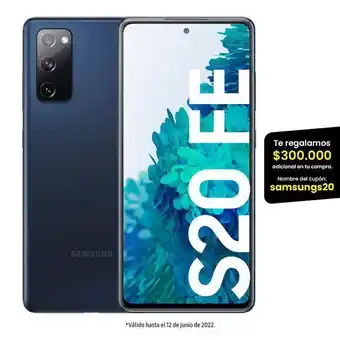 Éxito Celular samsung galaxy s20 fe 256 gb cloud navy oferta