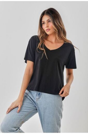 Tennis Camiseta negra para mujer oferta