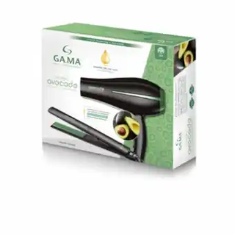 Combo gama secador + plancha avocado negro