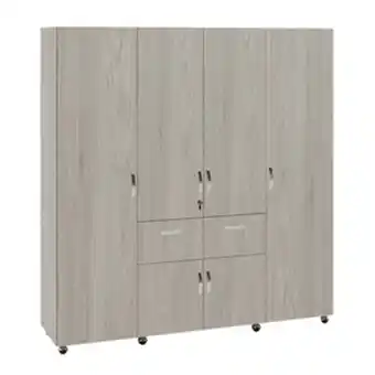 Alkosto Armario practimac sevilla 190 cm ceniza oferta
