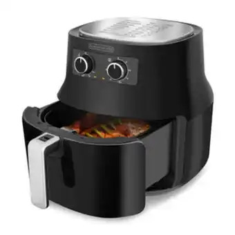 Freidora de aire saludable black+and decker hf3003b negro