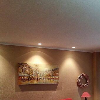 Panel led redondo calida