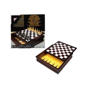 Alkosto Set juego de mesa 10 en 1 caja de madera cardinal oferta