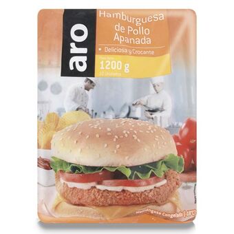 Makro Hamburguesa de pollo apanada aro 1200g oferta