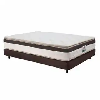 Alkosto Combo dormiluna: colchon resortado doble mercurio unitop 140x190 cm + base cama café oferta
