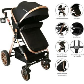 Linio Coche para bebe tipo moisés happy baby alizze negro oferta