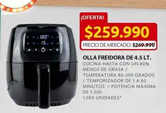 Ara Olla freidora de 4.5l oferta