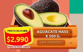 Ara Aguacate hass x 500g oferta