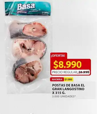 Ara Potas de basa el gran langostino x 315g oferta