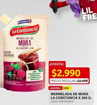 Ara Mermelada de mora la constancia x 200g oferta